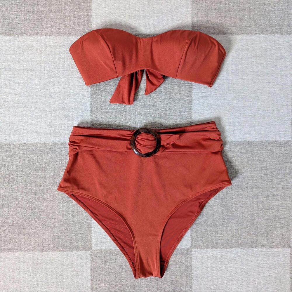& Other Stories bandeau high waisted retro bikini set